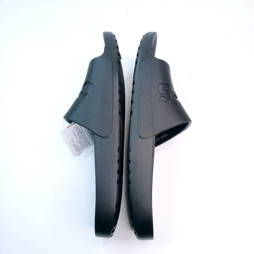 Crocs Slide Black Lightweight Comfort Sandals 210088-001 Mens 11 Womens 12‎